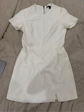 French connection a line mini white dress fit and flare